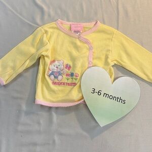 Duck Duck Goose - 3-6 mo - Yellow Baby Cardigan